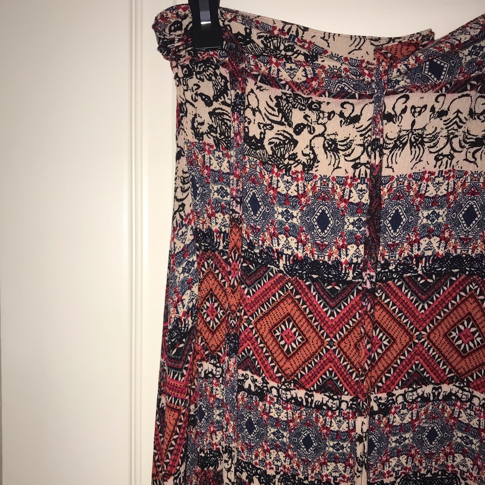 Bohemian Pattern Wrap Skirt | American Threads